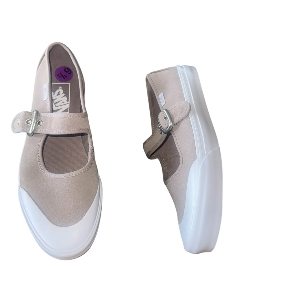 NEW VANS Mary Jane Suede Shoe In Color: Atmosphere Grey M-6.5 W-8 - Picture 8 of 11